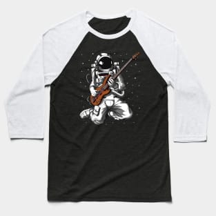 Astronaut Bass Guitarist Baseball T-Shirt